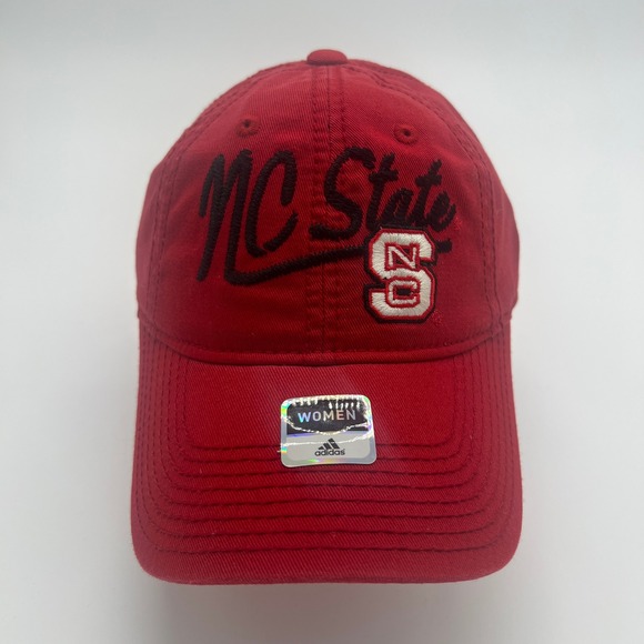 adidas Accessories - NC State Wolfpack Adidas Womens Red‎ Hat Baseball Cap Adjustable